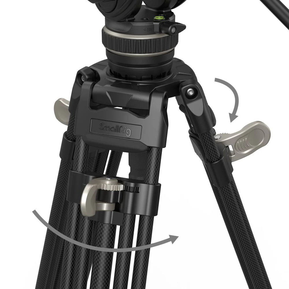 SmallRig FreeBlazer Heavy-Duty Carbon Fiber Tripod Kit AD-100 3989 - Image 10