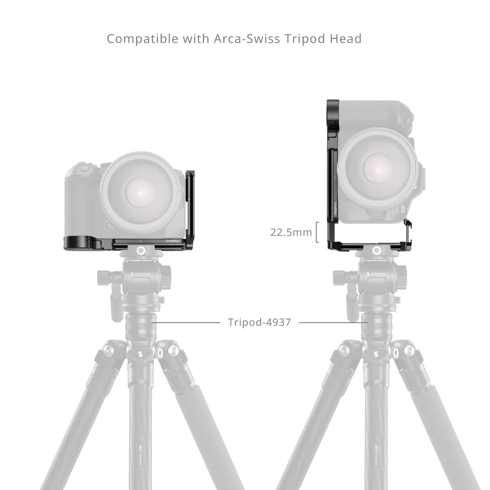 SmallRig L-Shaped Mount Plate with AirTag Slot for Canon EOS R6 Mark III / R6 Mark II / R5 Mark II 5962 - Image 6