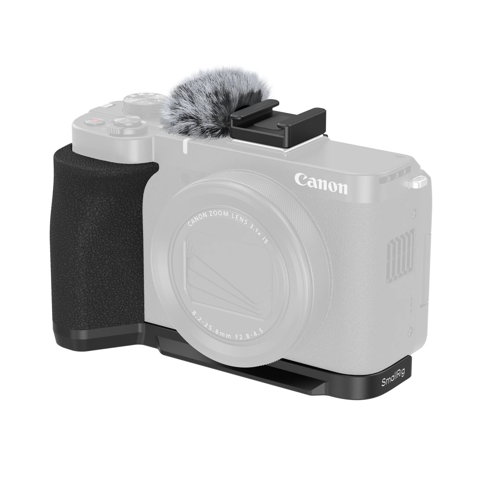 SmallRig L-Shaped Mount Plate with Handle for Canon PowerShot V1 (Black) 5808