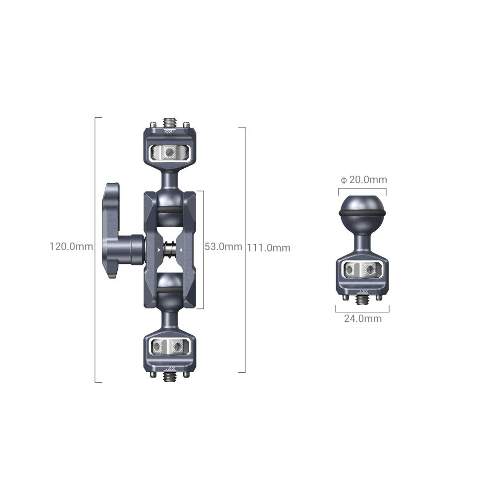 SmallRig Magic Arm with Dual Ball Heads (1/4â€-20 Screws) 3873 - Image 2