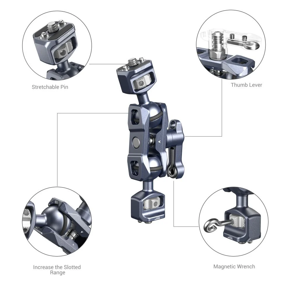 SmallRig Magic Arm with Dual Ball Heads (1/4â€-20 Screws) 3873 - Image 4