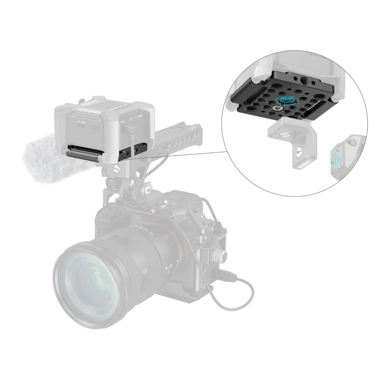 SmallRig Mount Plate for Zoom F3 MD4883 - Image 4