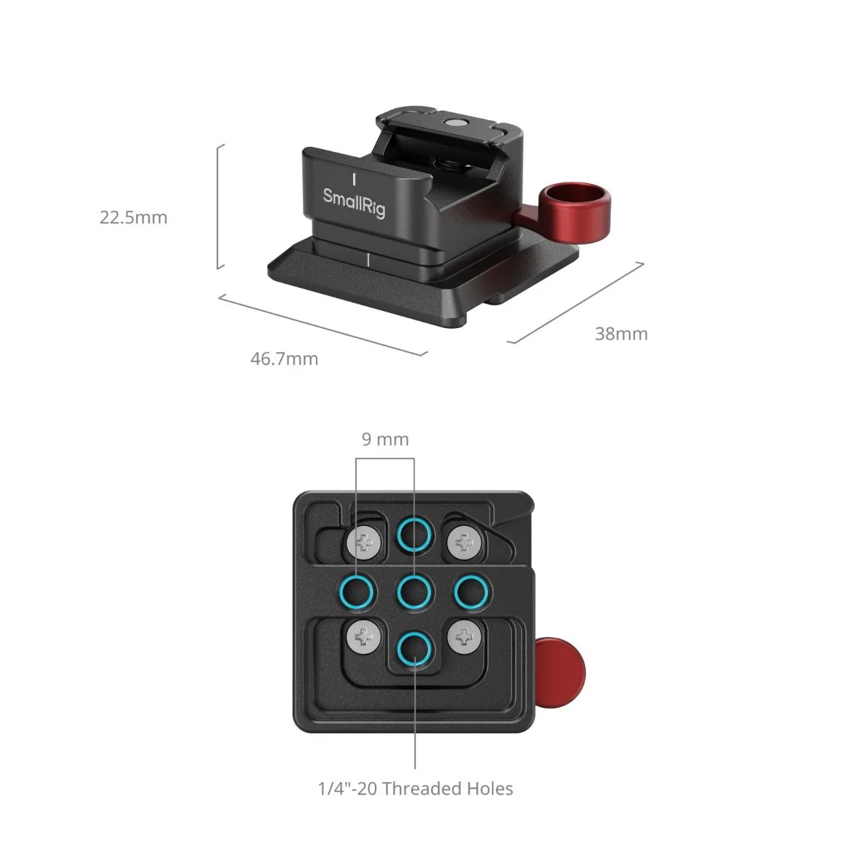 SmallRig NATO Clamp to Arca-Swiss Quick Release Plate MD4857 - Image 2