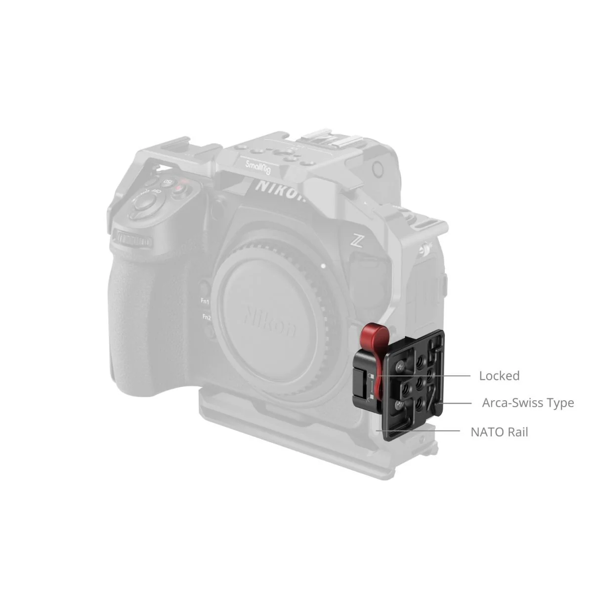 SmallRig NATO Clamp to Arca-Swiss Quick Release Plate MD4857 - Image 3