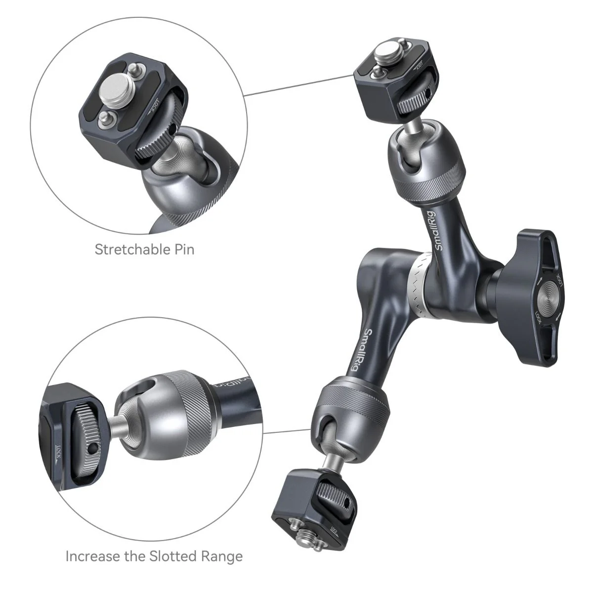 SmallRig Rosette Magic Arm (7") with ARRI Locating Screw 4899 - Image 3