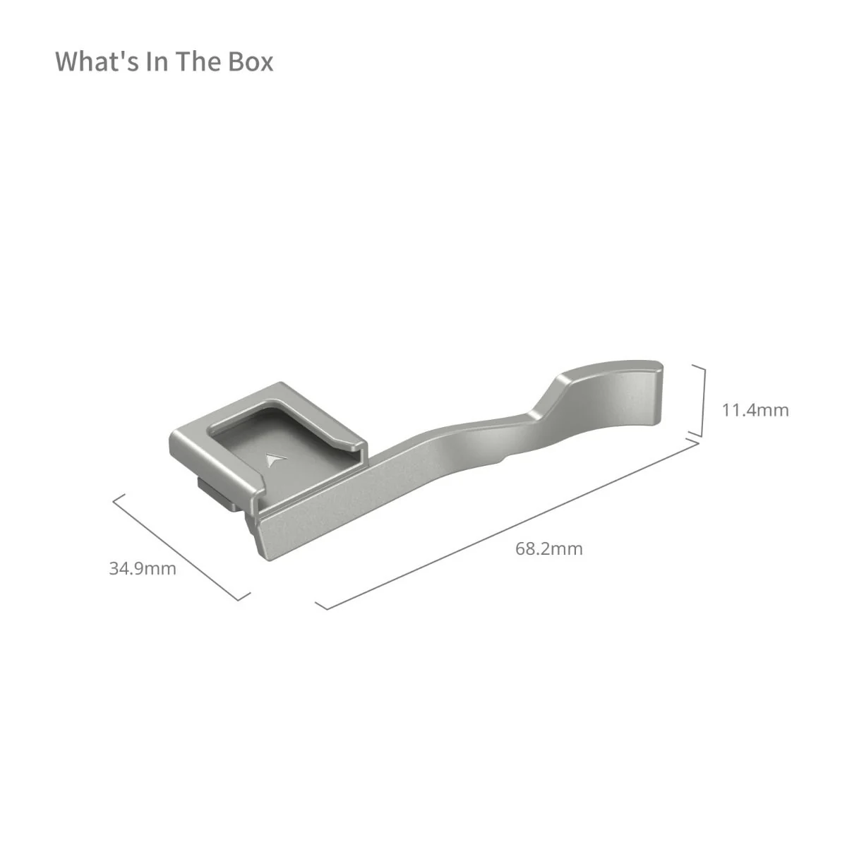SmallRig Thumb Grip for Sony Alpha 7C II / Alpha 7CR / Alpha 7C (Silver) 4818 - Image 2