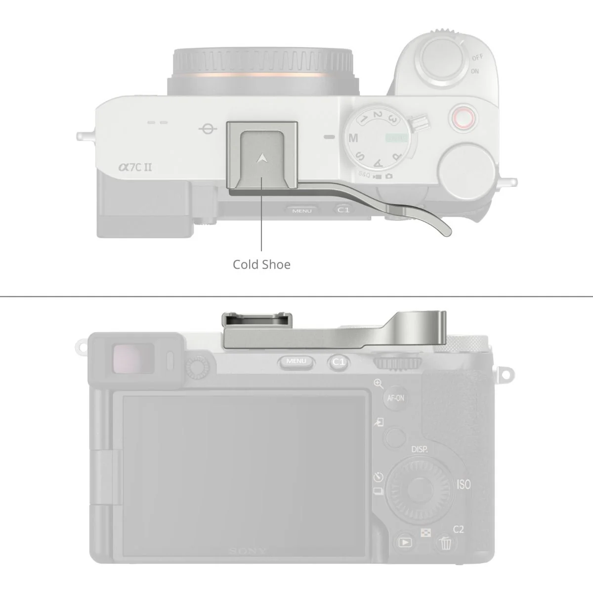 SmallRig Thumb Grip for Sony Alpha 7C II / Alpha 7CR / Alpha 7C (Silver) 4818 - Image 3