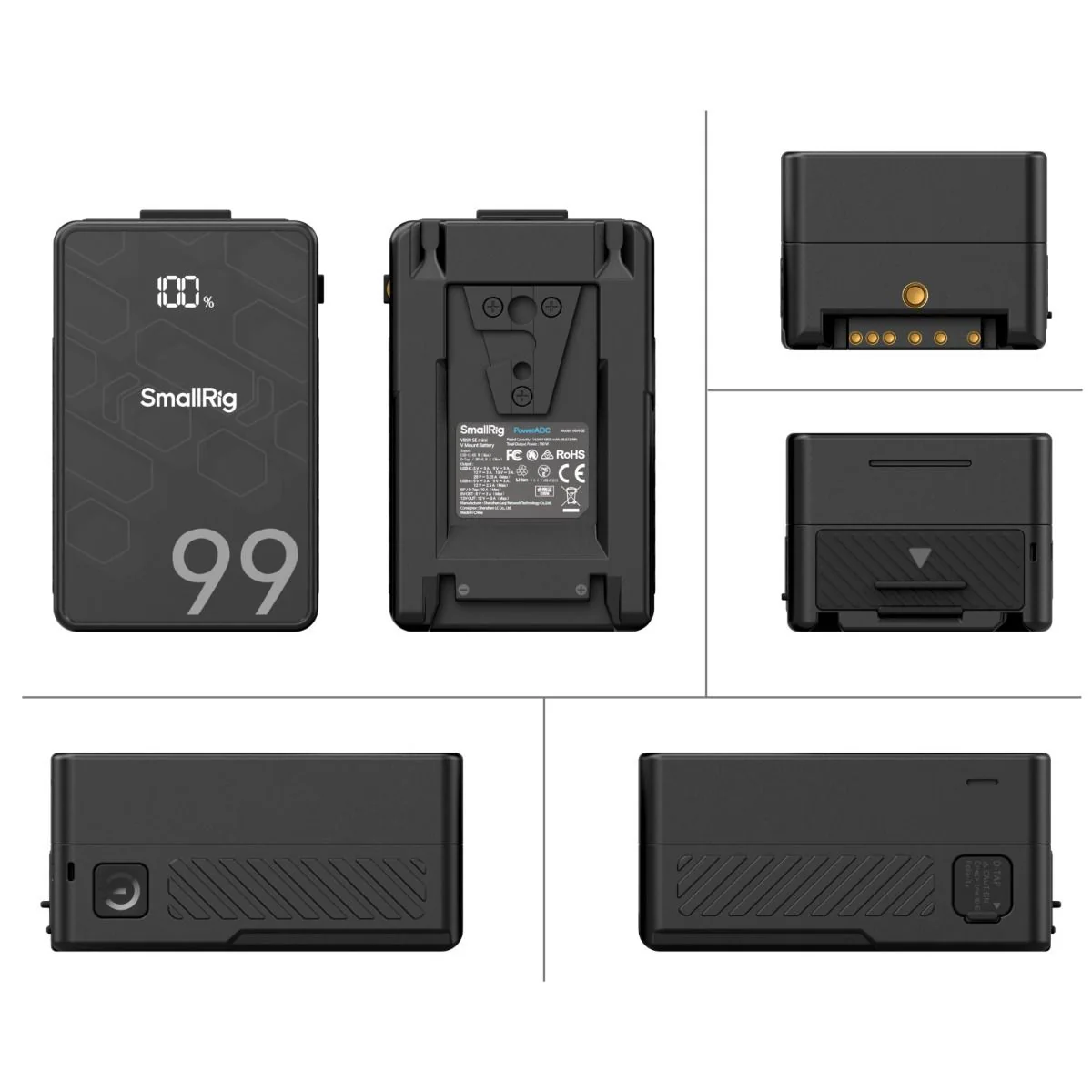 SmallRig VB99 SE mini V Mount Battery 4608 (Black) - Image 2