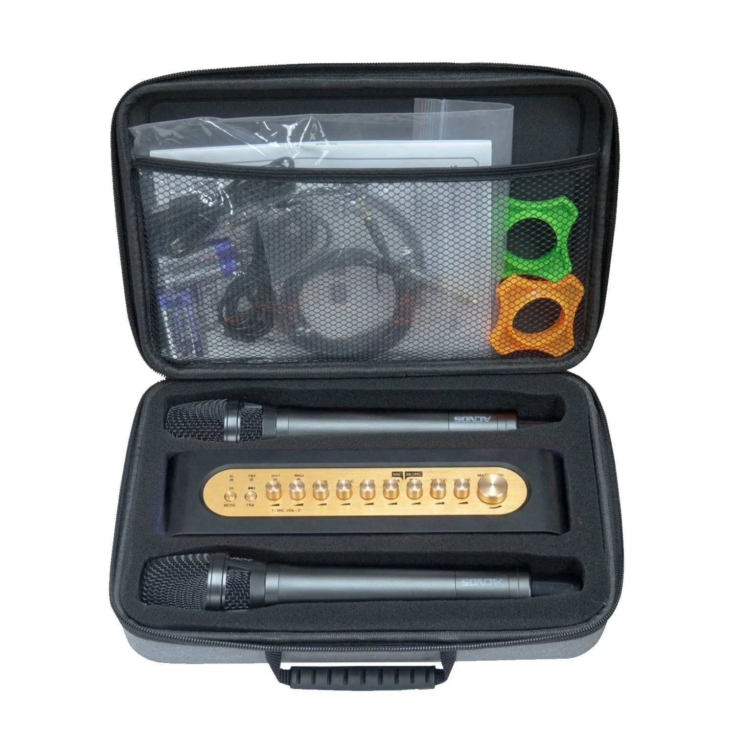 Soncamedia Mi-36 Karaoke Mixer with Dual UHF Wireless Microphones - Image 2