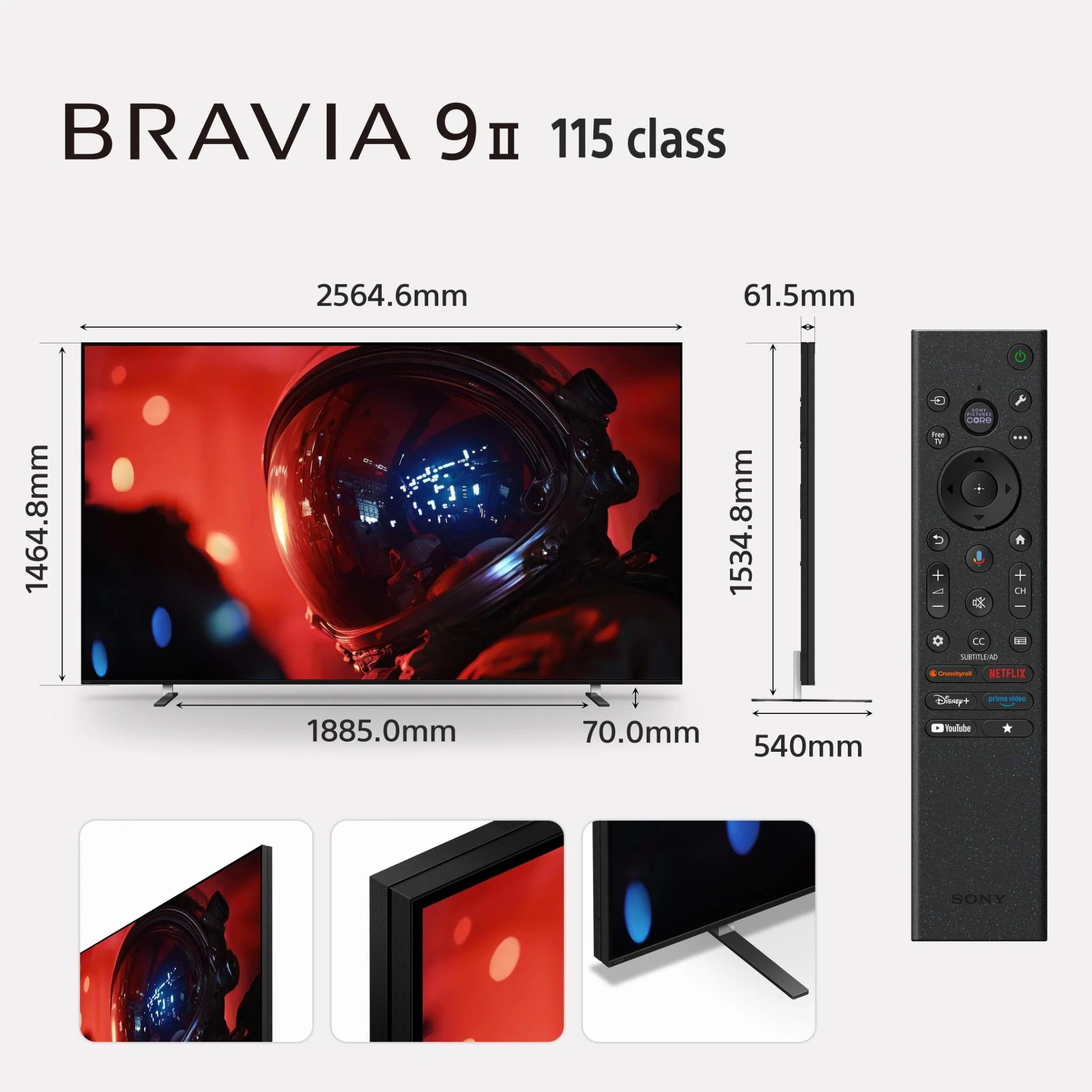 Sony 115" BRAVIA 9 II True RGB Mini-LED AI 4K Google TV [2026] - Image 12
