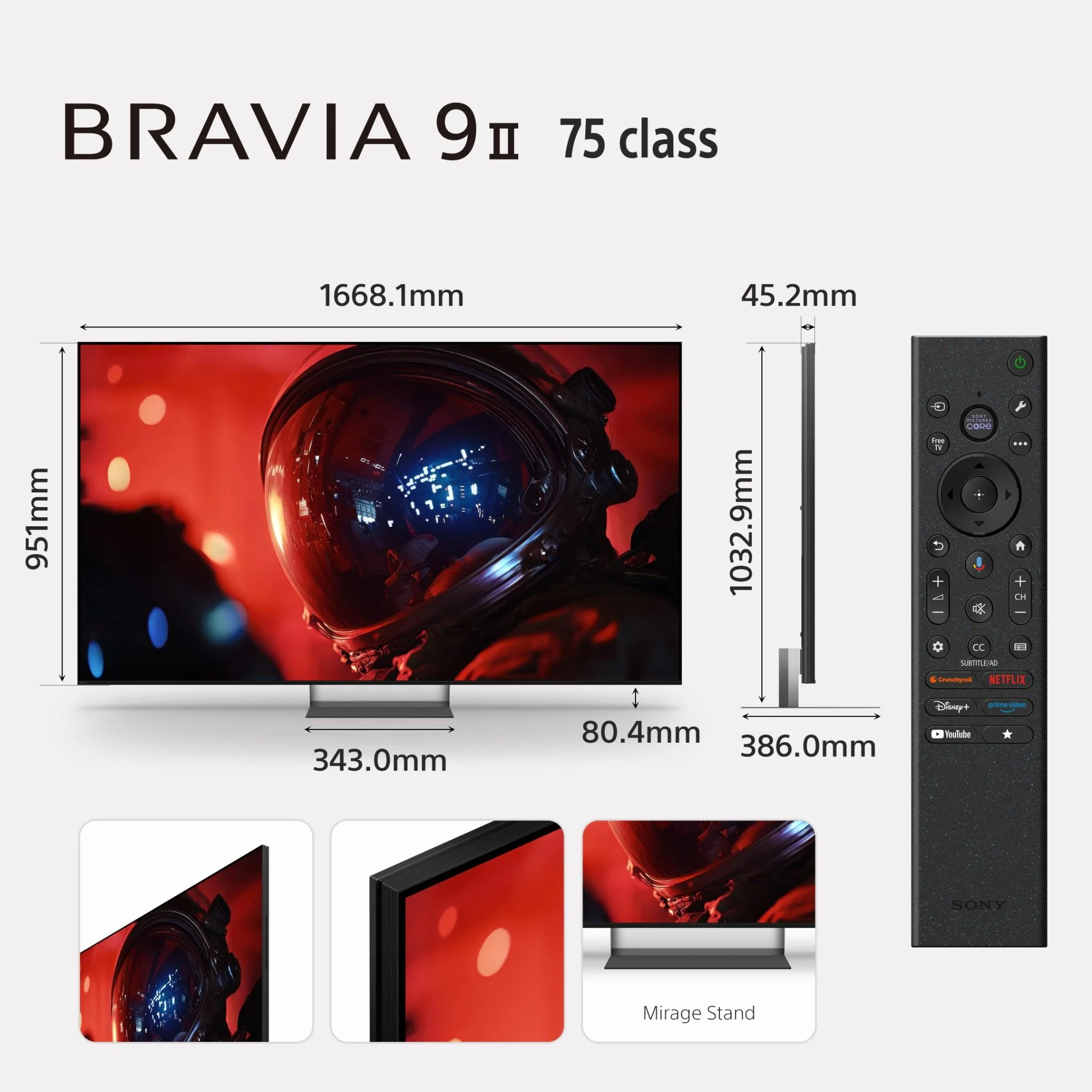 Sony 75" BRAVIA 9 II True RGB Mini-LED AI 4K Google TV [2026] - Image 12