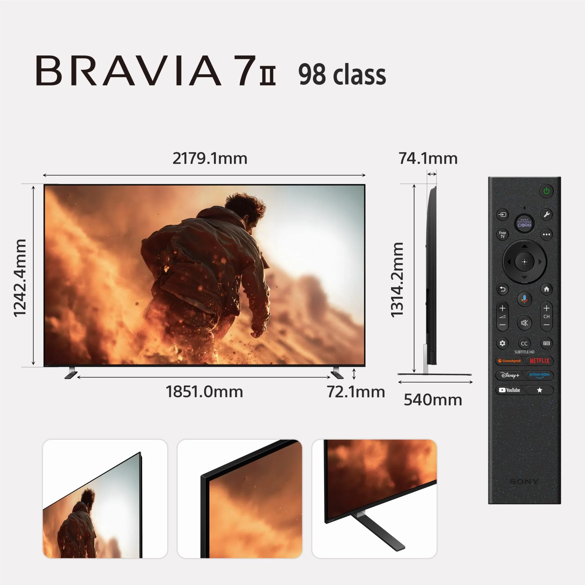 Sony 98" BRAVIA 7 II True RGB Mini-LED AI 4K Google TV [2026] - Image 12