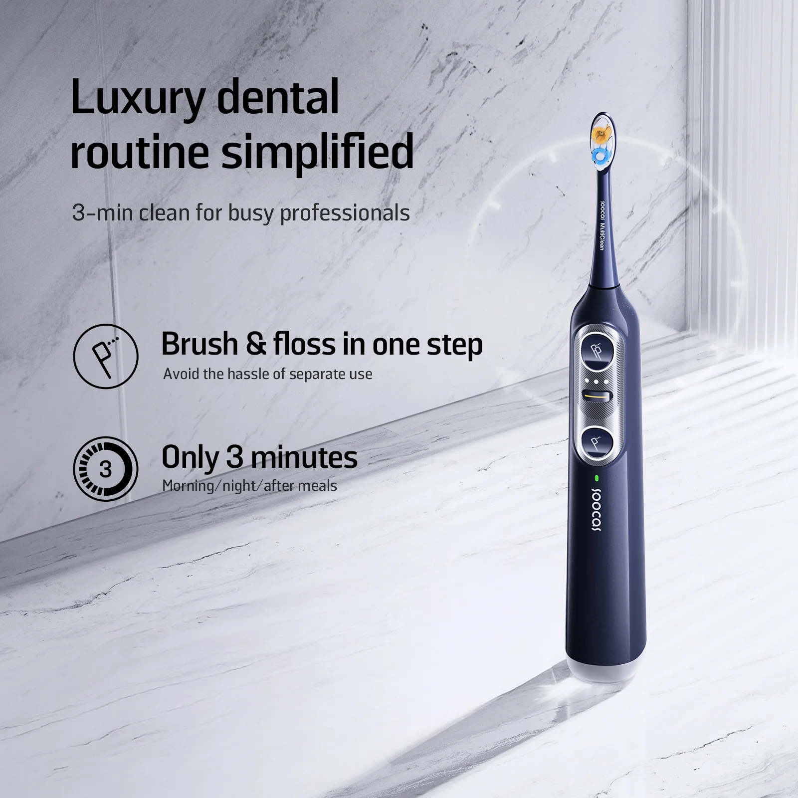 Soocas NEOS II Electric Toothbrush CV (Dark Violet) - Image 3