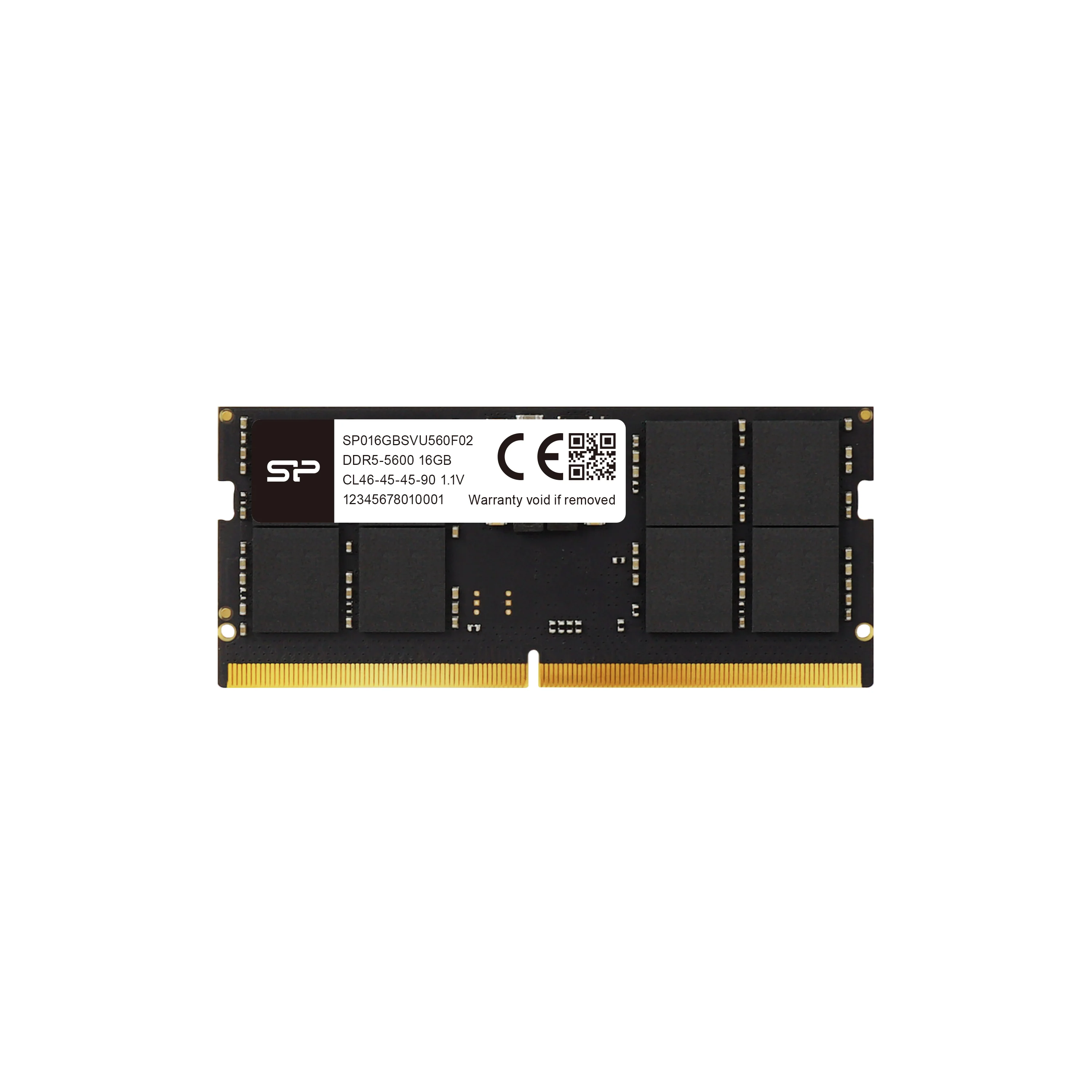 SP Silicon Power Upgrade 16GB DDR5 5600MHz CL46 1.1V SODIMM Laptop Notebook PC Computer RAM Memory Module - SP016GBSVU560F02