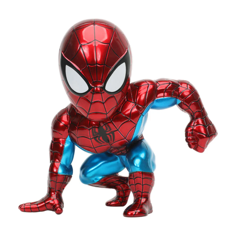 Spider-Man Ultimate 6" Diecast Metal Action Figure Collectible Statue (Red)