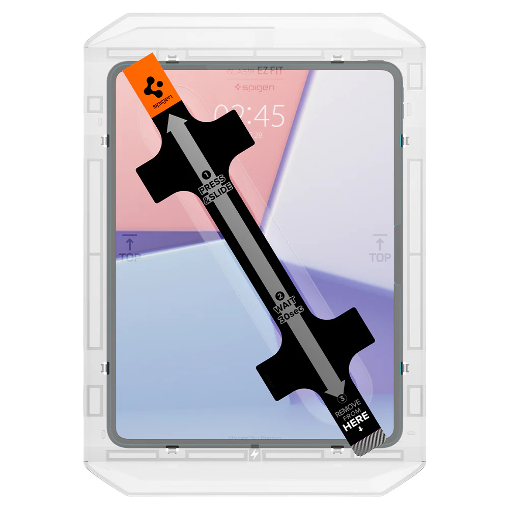 Spigen Apple iPad Pro 13 M5/M4 (2025/2024) EZ Fit GLAS.tR Slim 1PC Glass Screen Protector (Clear) - Image 3