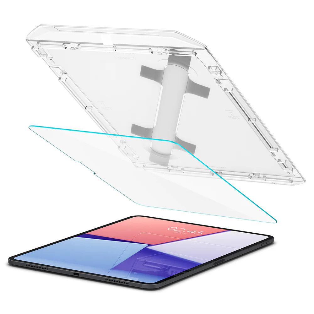 Spigen Apple iPad Pro 13 M5/M4 (2025/2024) EZ Fit GLAS.tR Slim 1PC Glass Screen Protector (Clear) - Image 5