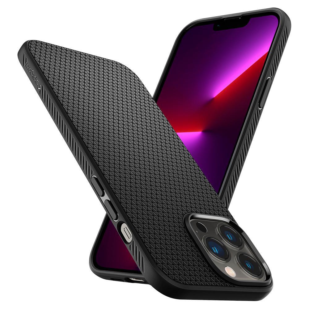 Spigen Apple iPhone 13 Pro Liquid Air Case - Black - Image 5