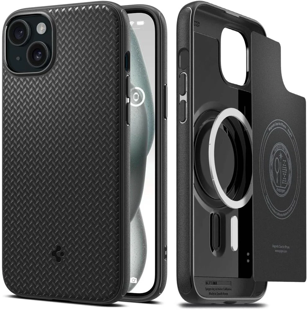 Spigen Apple iPhone 15 Mag Armor (MagFit) Case - Black