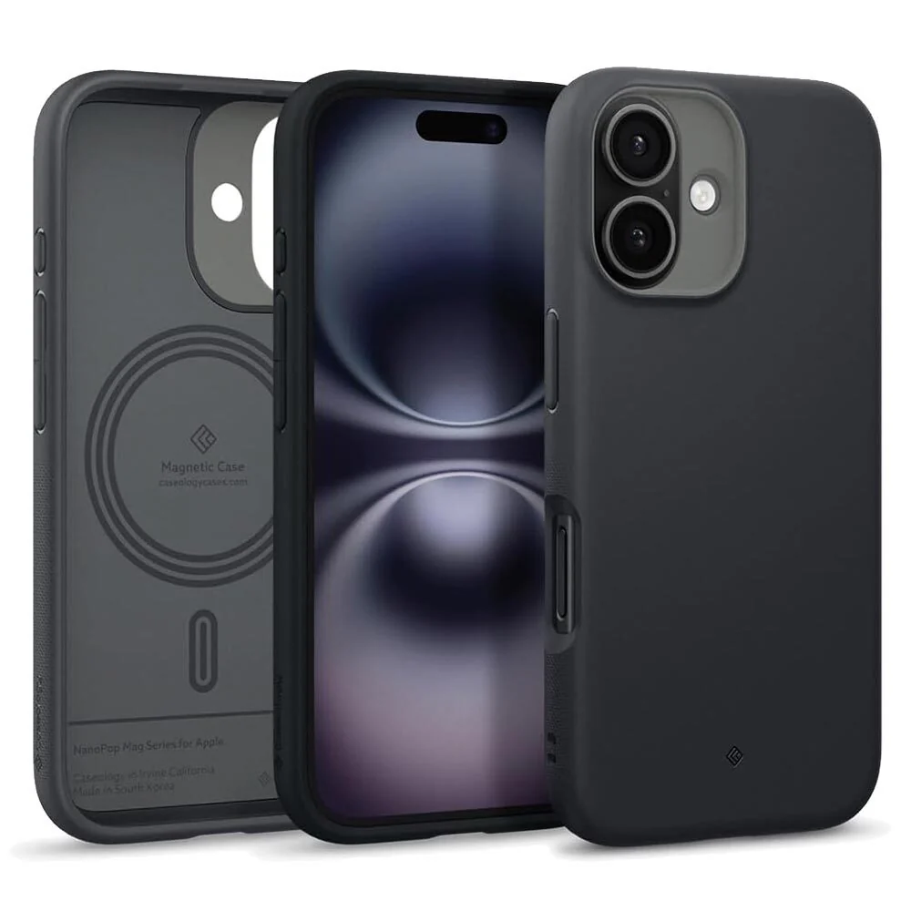 Spigen Apple iPhone 16 Nano Pop Mag Case - Black Sesame