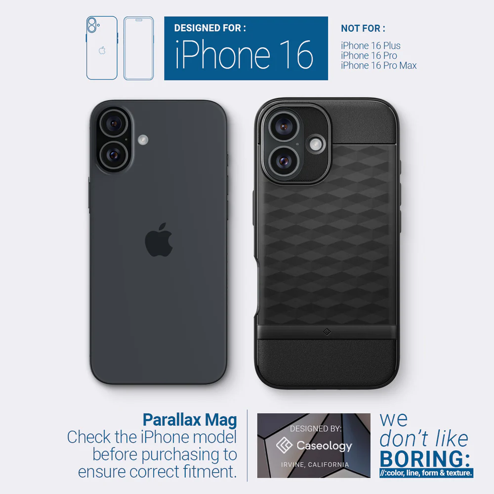 Spigen Apple iPhone 16 Parallax Mag Case - Black - Image 2