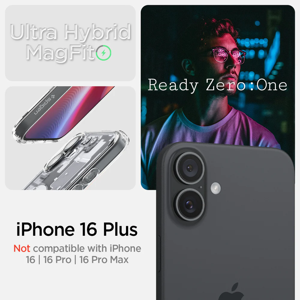 Spigen Apple iPhone 16 Plus Ultra Hybrid Zero One (MagFit) Case - Zero One - Image 2