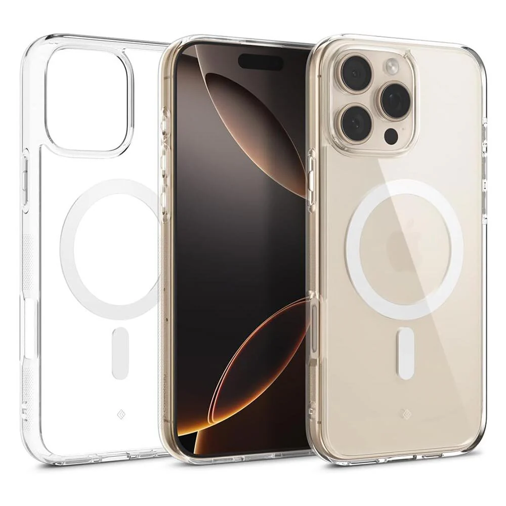 Spigen Apple iPhone 16 Pro Max Capella Mag Case - Clear Case / White Ring