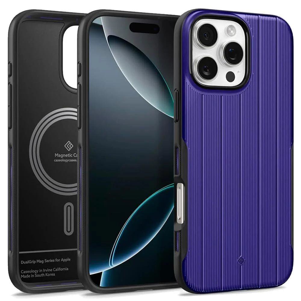 Spigen Apple iPhone 16 Pro Max Dual Grip Mag Case - Cobalt Blue