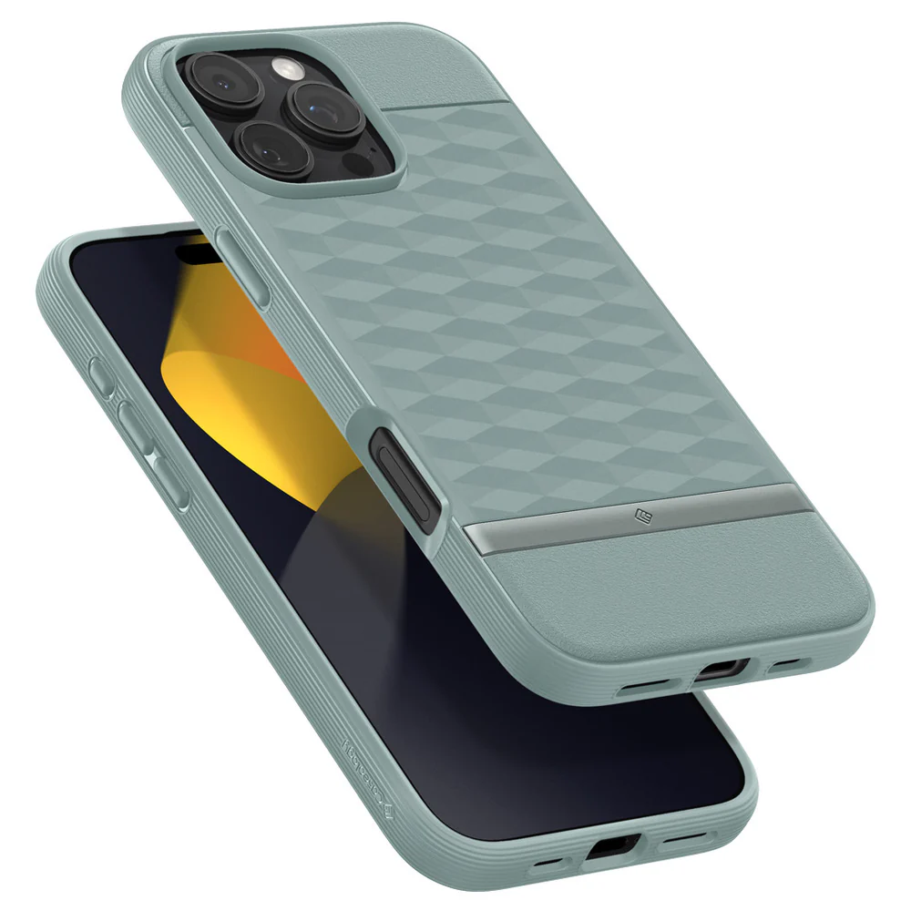 Spigen Apple iPhone 16 Pro Max Parallax Mag Case - Sage Green - Image 6