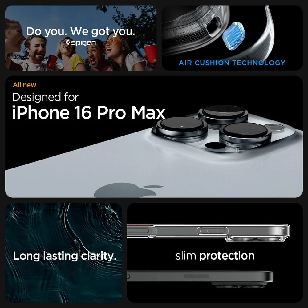 Spigen Apple iPhone 16 Pro Max Ultra Hybrid Case - Black - Image 2