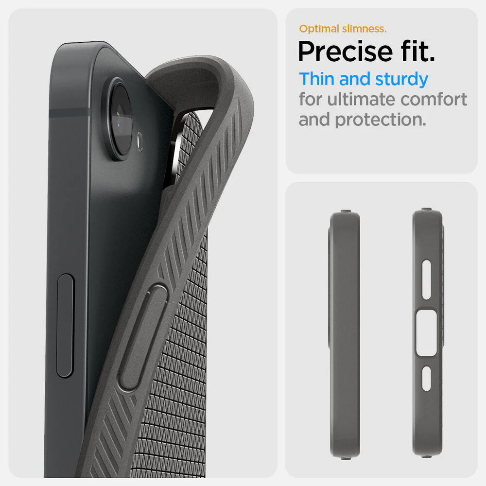 Spigen Apple iPhone 17e / 16e Liquid Air Case - Marble Grey - Image 3