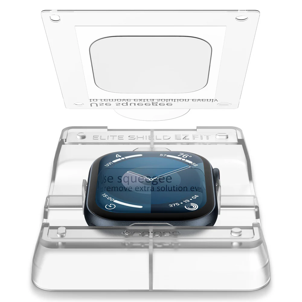 Spigen Apple Watch 10/11 42mm Elite Shield EZ Fit Screen Protector 2PCS (Clear) - Image 4