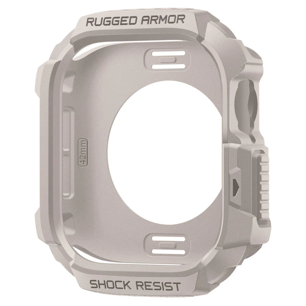 Spigen Apple Watch 10/11 42mm Rugged Armor 2 Case (Dune Beige) - Image 3
