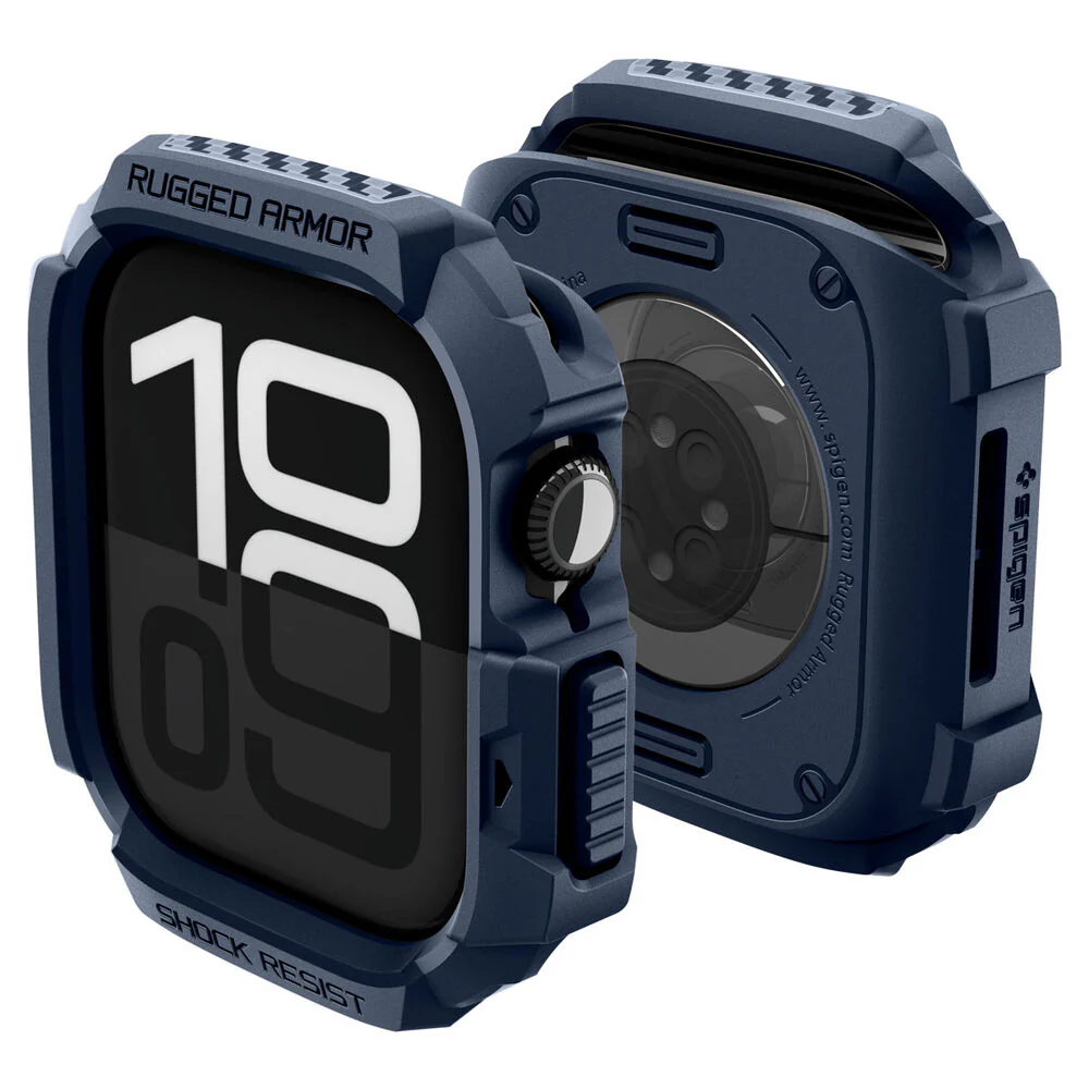 Spigen Apple Watch 10/11 42mm Rugged Armor 2 Case (Navy Blue) - Image 2