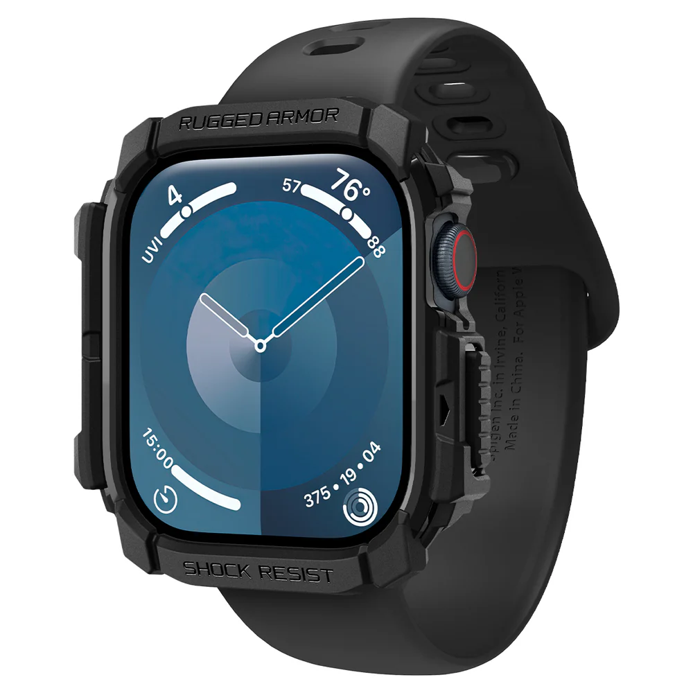 Spigen Apple Watch 10/11 42mm Rugged Armor Case (Black) - Image 4