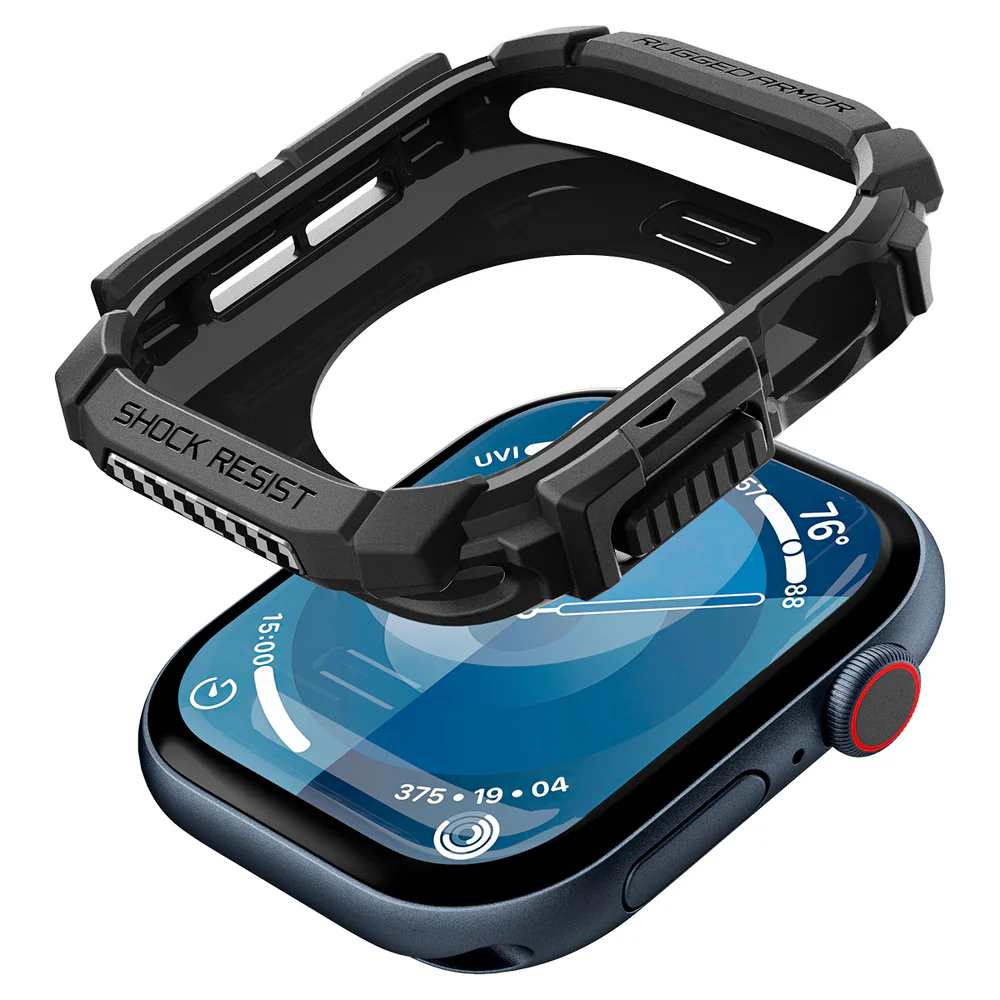 Spigen Apple Watch 10/11 42mm Rugged Armor Case (Black) - Image 5