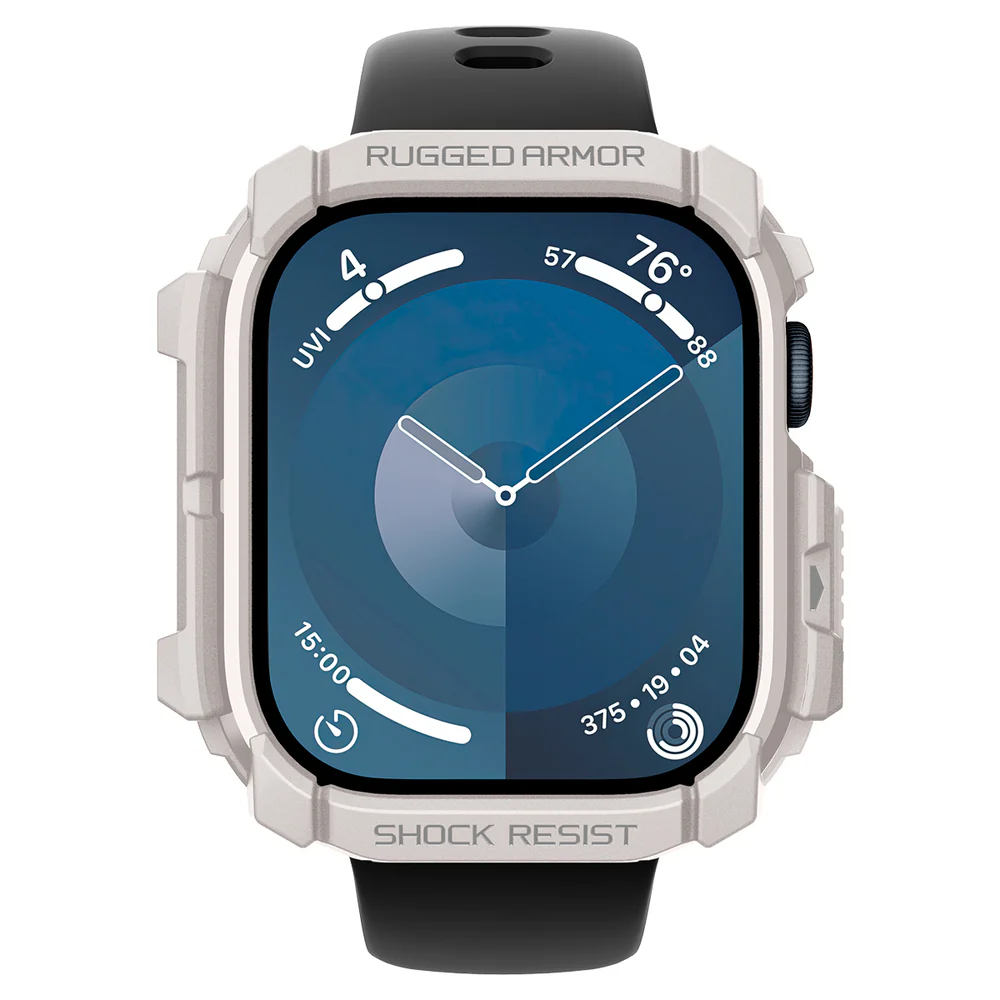 Spigen Apple Watch 10/11 42mm Rugged Armor Case (Dune Beige) - Image 5
