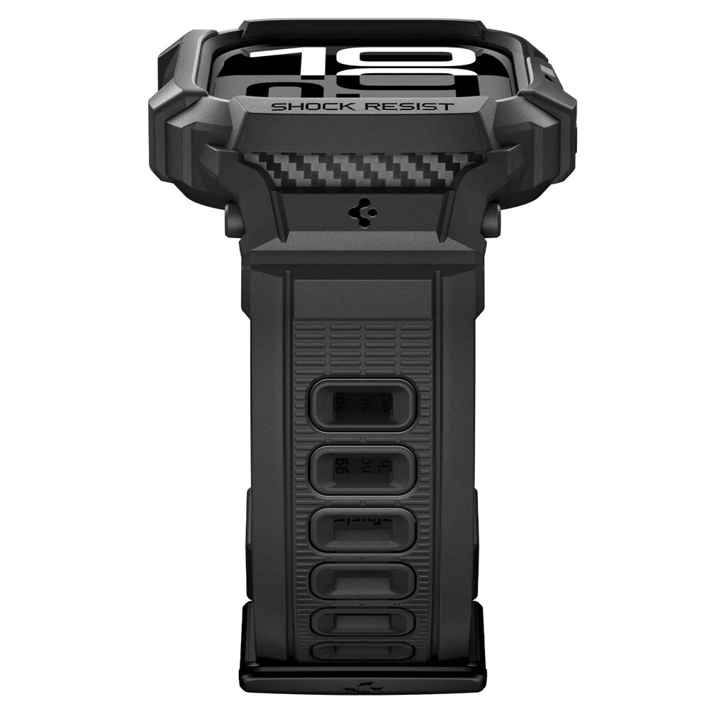 Spigen Apple Watch 10/11 42mm Rugged Armor Pro 2 Band Case (Black) - Image 6