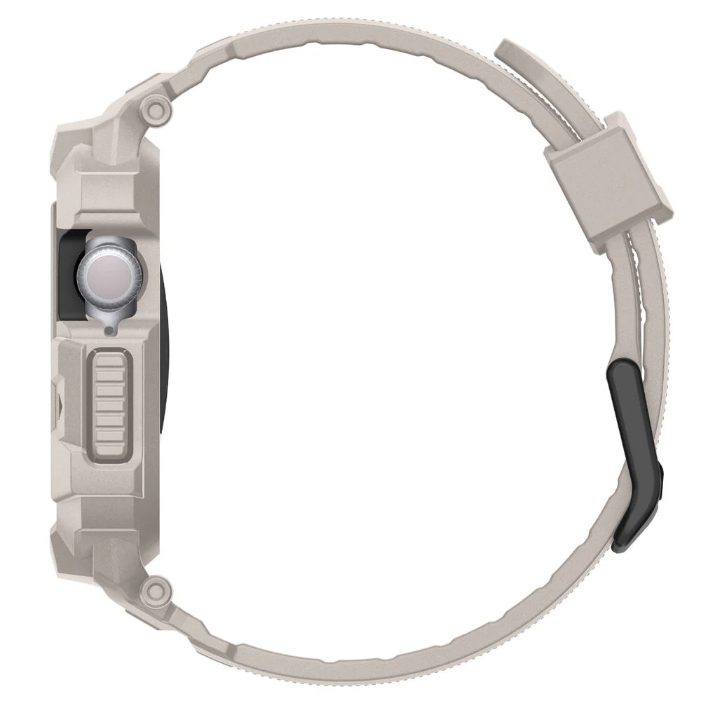 Spigen Apple Watch 10/11 42mm Rugged Armor Pro 2 Band Case (Dune Beige) - Image 5
