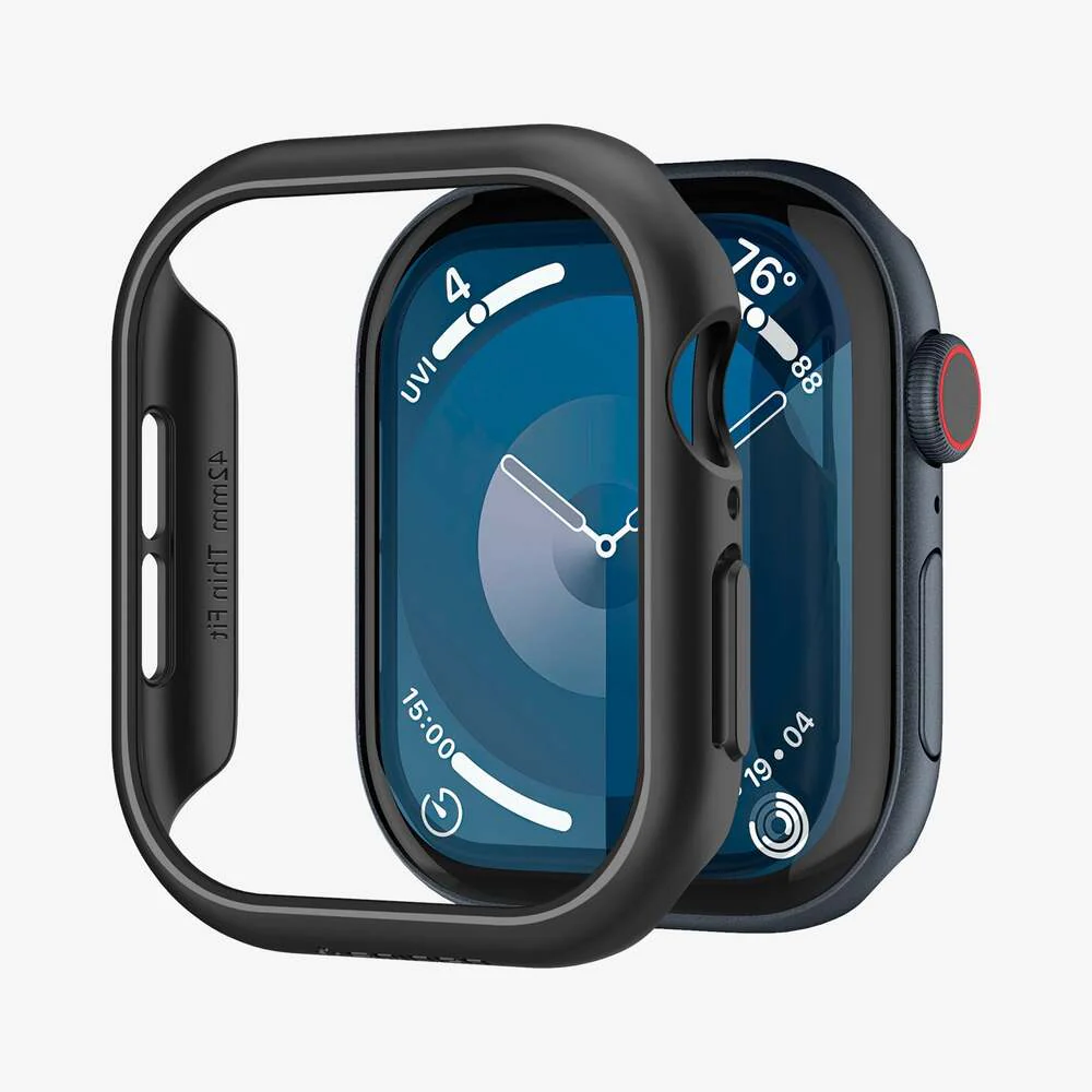 Spigen Apple Watch 10/11 42mm Thin Fit Case (Black) - Image 3