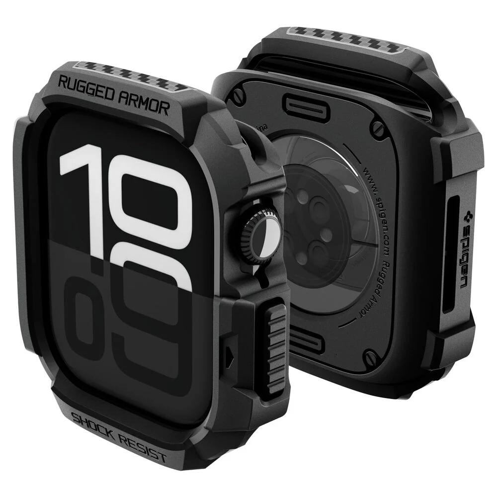 Spigen Apple Watch 10/11 46mm Rugged Armor 2 Case (Black) - Image 2