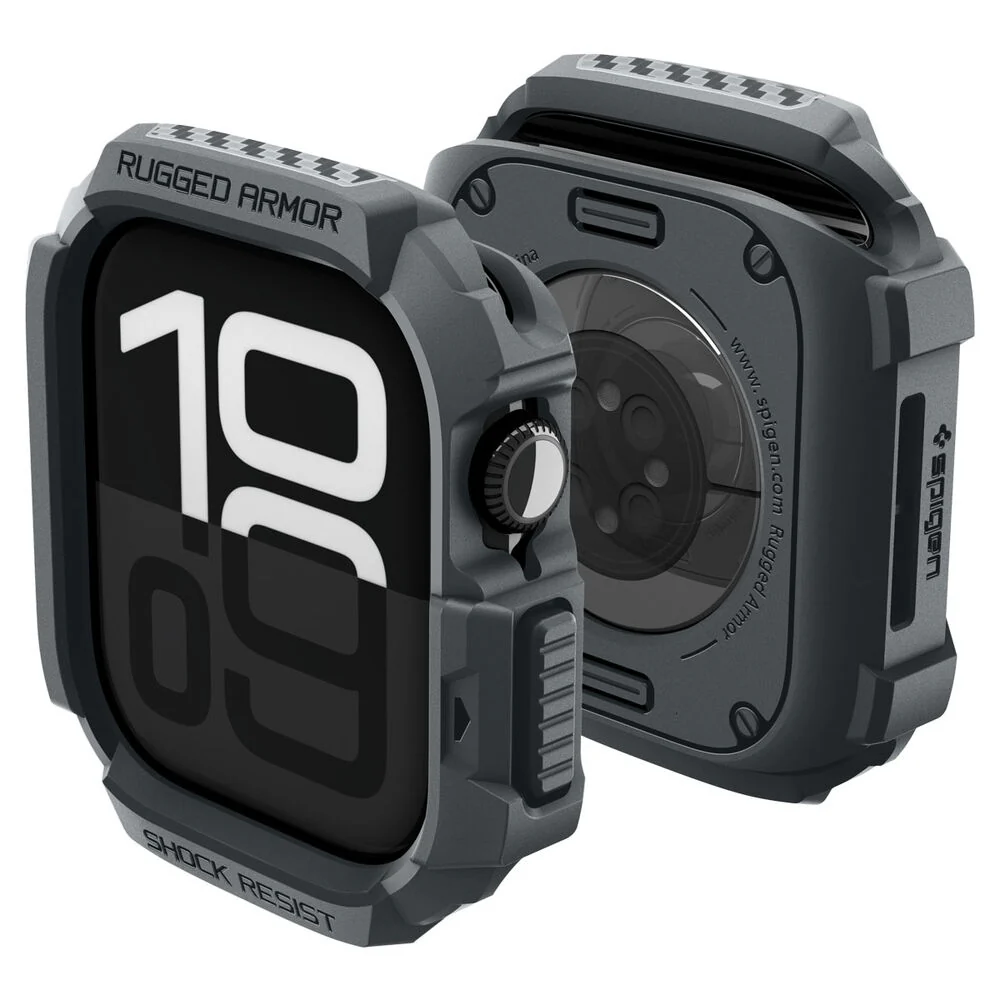 Spigen Apple Watch 10/11 46mm Rugged Armor 2 Case (Dark Grey) - Image 2
