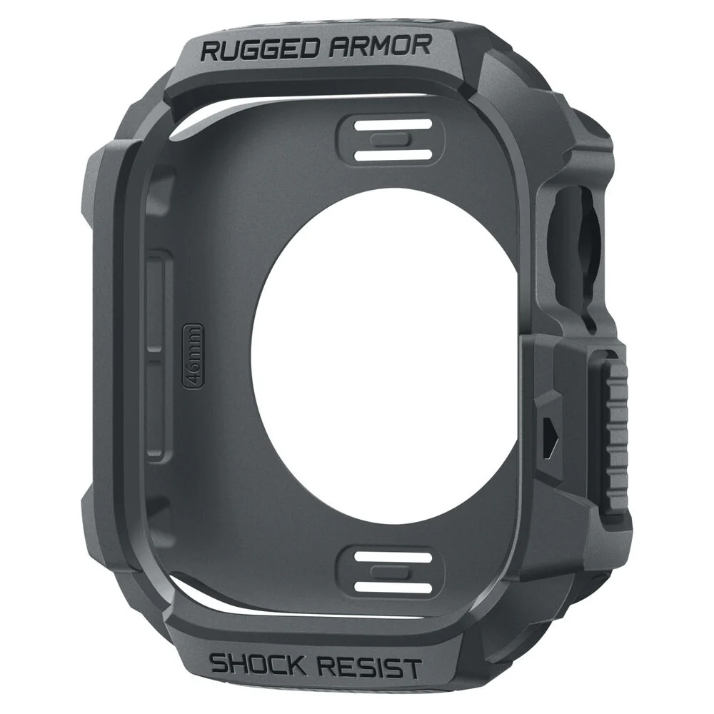 Spigen Apple Watch 10/11 46mm Rugged Armor 2 Case (Dark Grey) - Image 3
