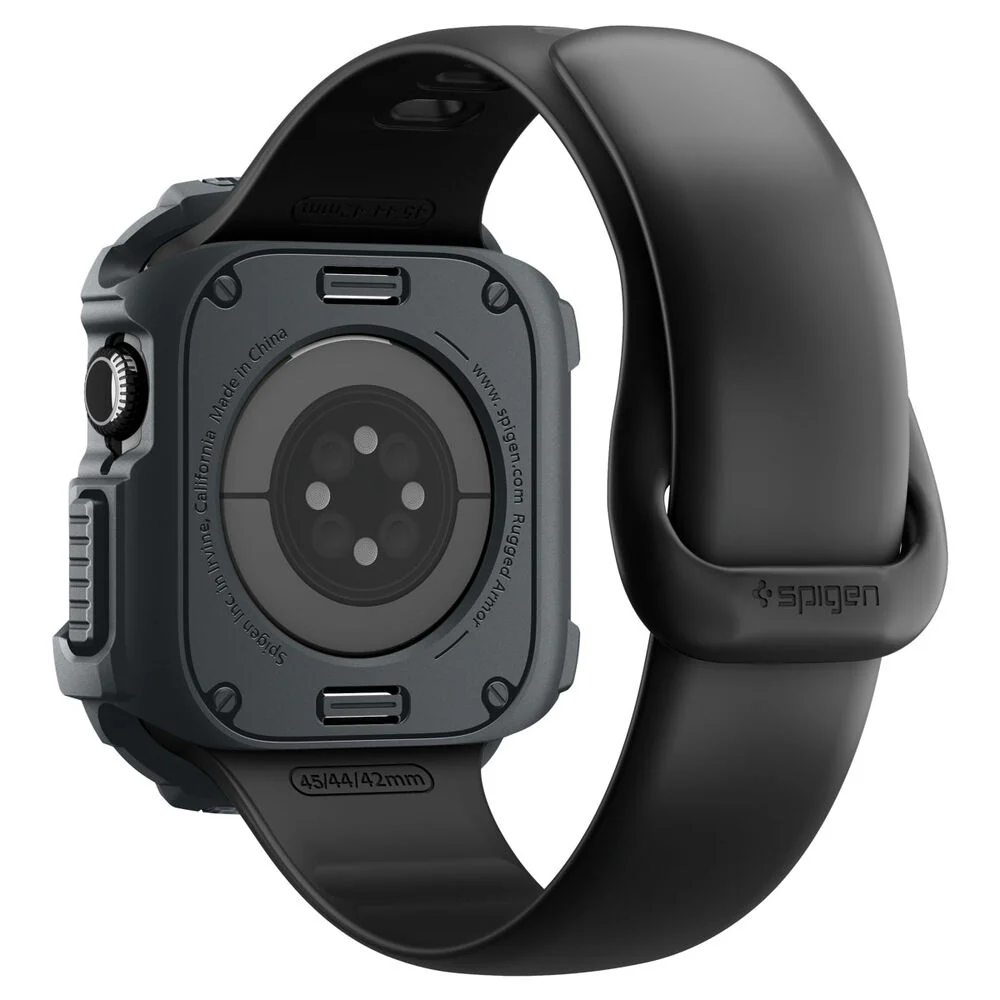 Spigen Apple Watch 10/11 46mm Rugged Armor 2 Case (Dark Grey) - Image 4