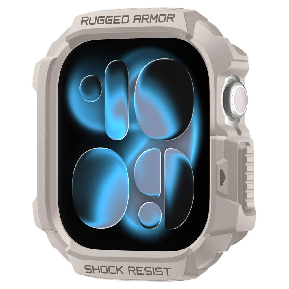 Spigen Apple Watch 10/11 46mm Rugged Armor 2 Case (Dune Beige)