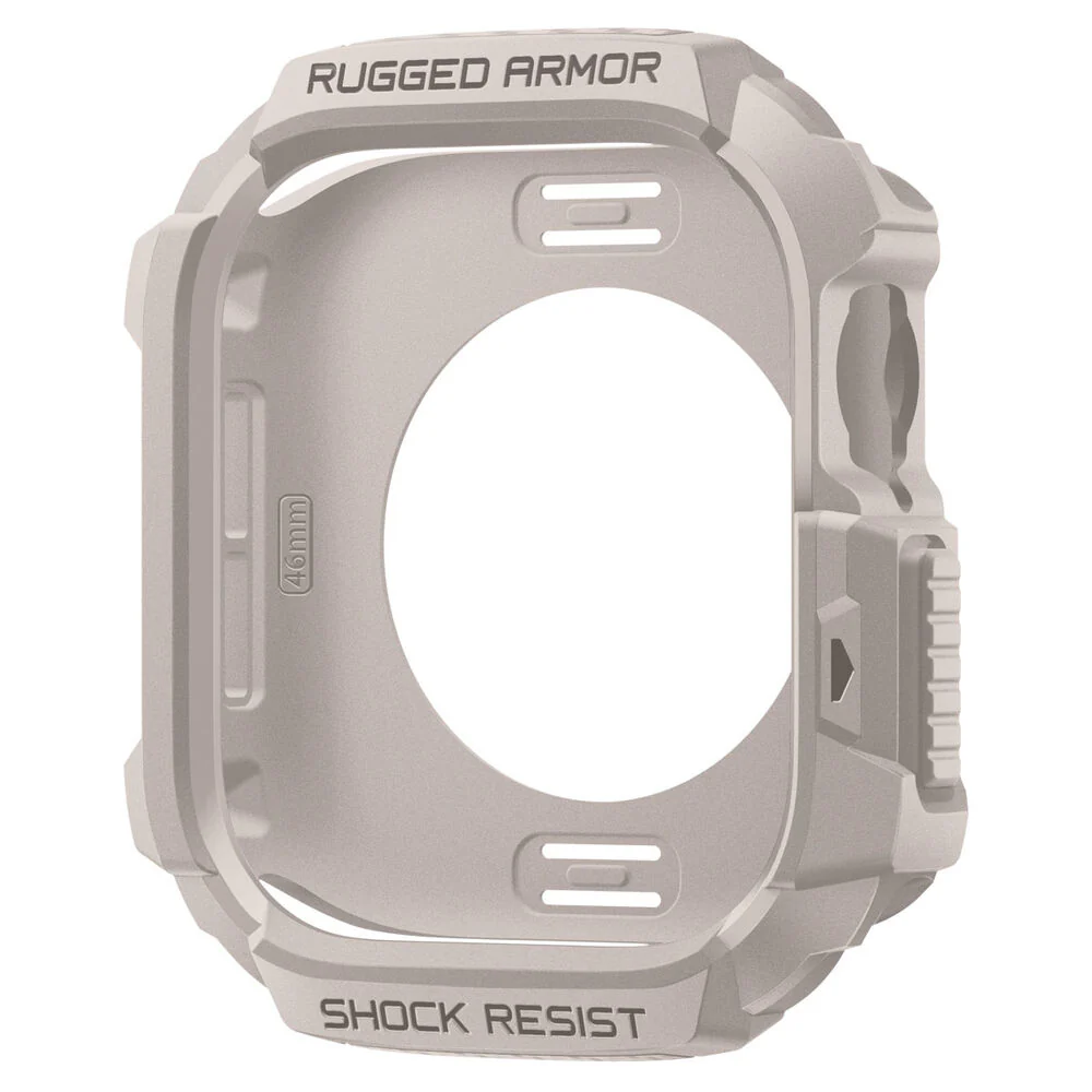 Spigen Apple Watch 10/11 46mm Rugged Armor 2 Case (Dune Beige) - Image 3