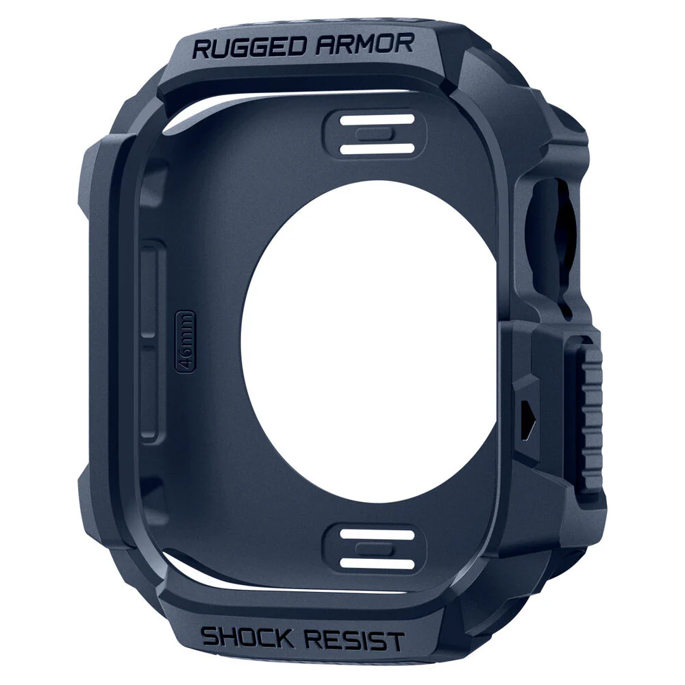 Spigen Apple Watch 10/11 46mm Rugged Armor 2 Case (Navy Blue) - Image 3