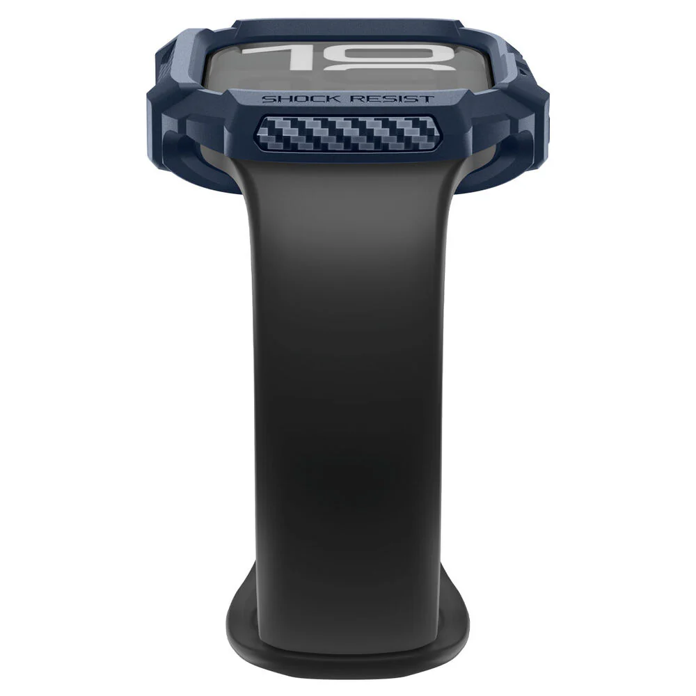 Spigen Apple Watch 10/11 46mm Rugged Armor 2 Case (Navy Blue) - Image 5