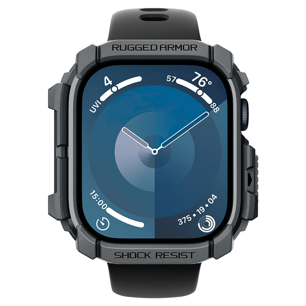Spigen Apple Watch 10/11 46mm Rugged Armor Case (Dark Grey) - Image 5