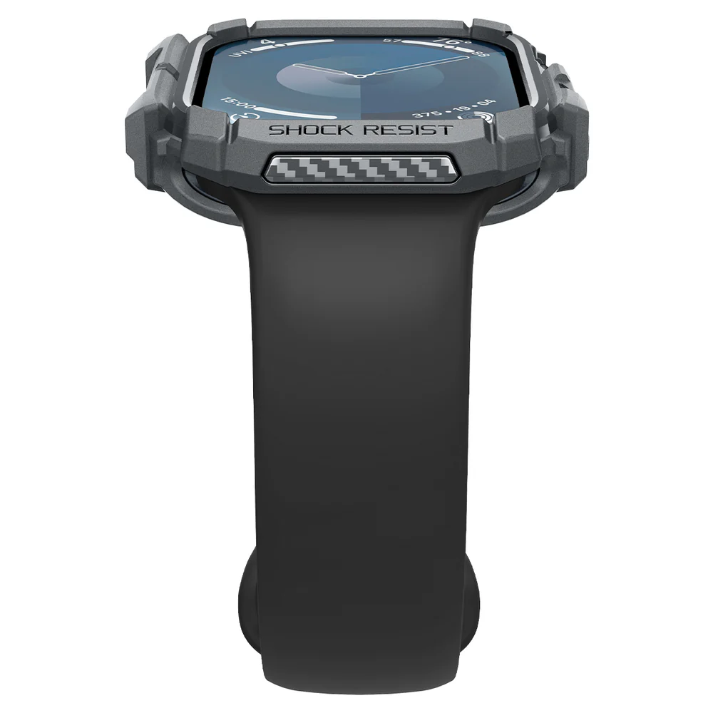 Spigen Apple Watch 10/11 46mm Rugged Armor Case (Dark Grey) - Image 6